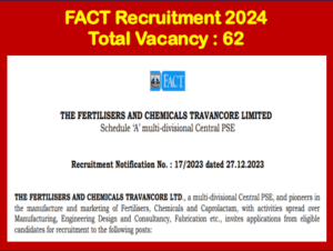 Read more about the article FACT Recruitment 2024